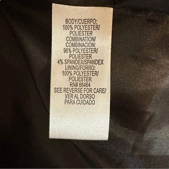 NWT Vintage Sandra Darren Black White Floral Eyelet Dress Size 12 - Picture 13 of 14